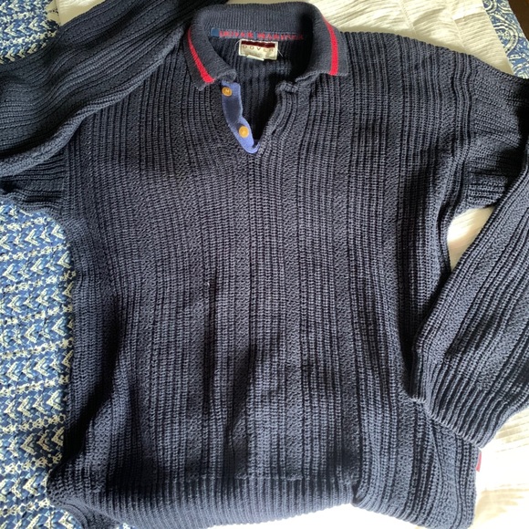 Medium weight l/s polo neck sweater - Picture 3 of 3